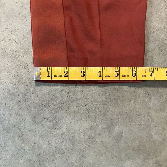 Max & Co Pants Womens Size 42/Medium Rumba Orange Tuxedo Trousers - Picture 6 of 15
